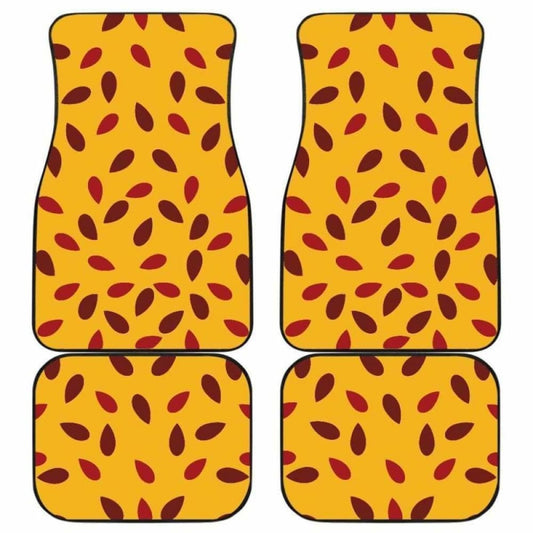 Passion Fruit Texture Front And Back Car Mats 174914 - YourCarButBetter