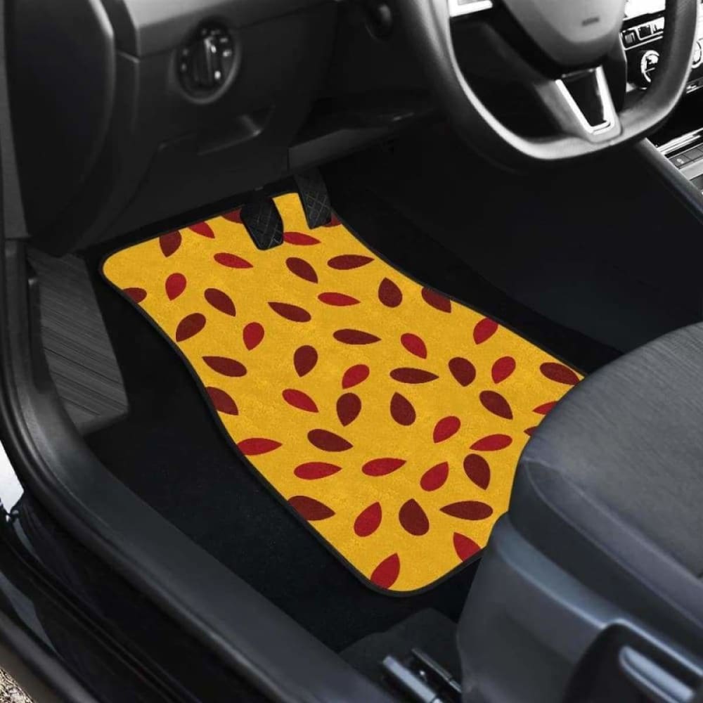 Passion Fruit Texture Front And Back Car Mats 174914 - YourCarButBetter