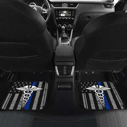 Patriot Nurse Thin Red Line US Flag Car Floor Mats 211804 - YourCarButBetter