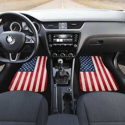 Patriotic American Flag Car Floor Mats 210202 - YourCarButBetter