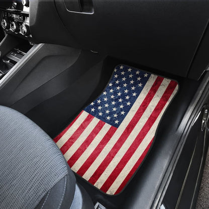 Patriotic American Flag Car Floor Mats 210202 - YourCarButBetter