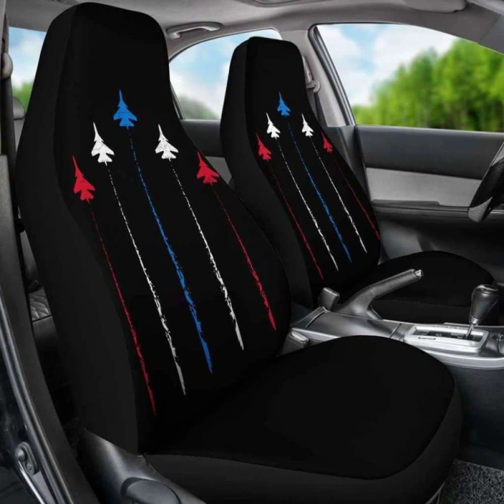 Patriotic Fighter Jets Car Seat Covers 192609 - YourCarButBetter
