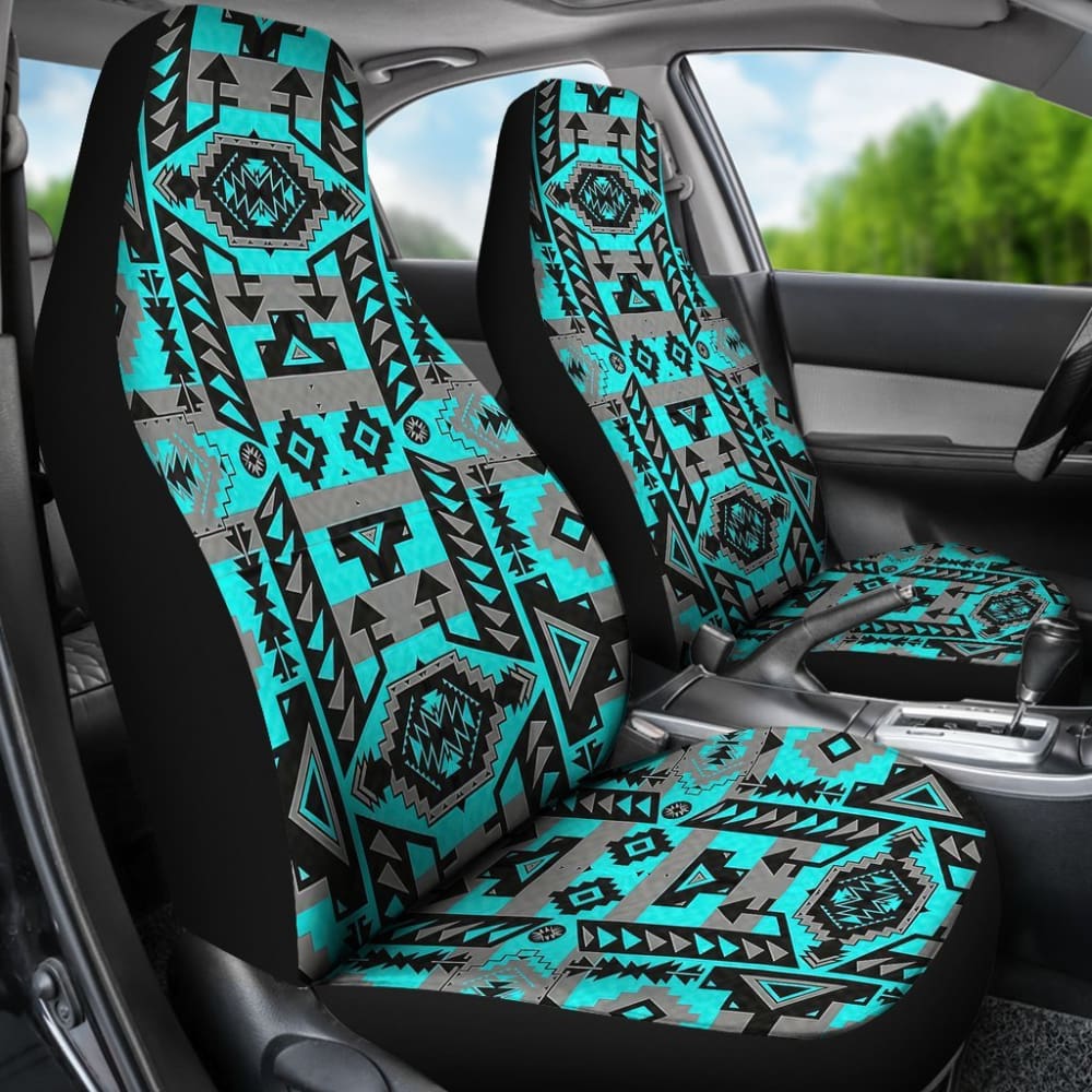 Pattern Blue NativeCar Seat Cover 093223 - YourCarButBetter