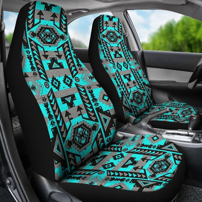 Pattern Blue NativeCar Seat Cover 093223 - YourCarButBetter