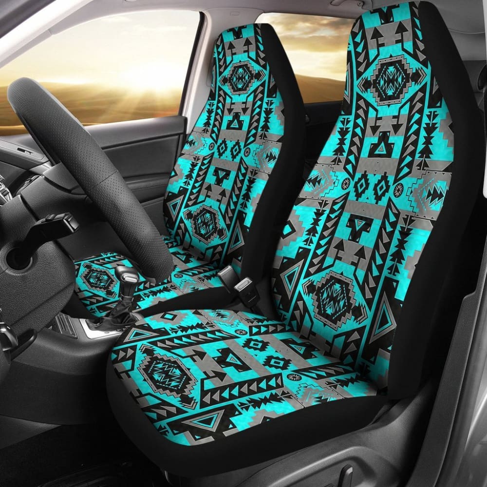 Pattern Blue NativeCar Seat Cover 093223 - YourCarButBetter