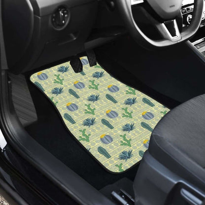 Pattern Cactus Vintage Car Floor Mats Amazing Gift H040220 102802 - YourCarButBetter