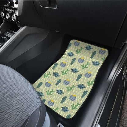 Pattern Cactus Vintage Car Floor Mats Amazing Gift H040220 102802 - YourCarButBetter