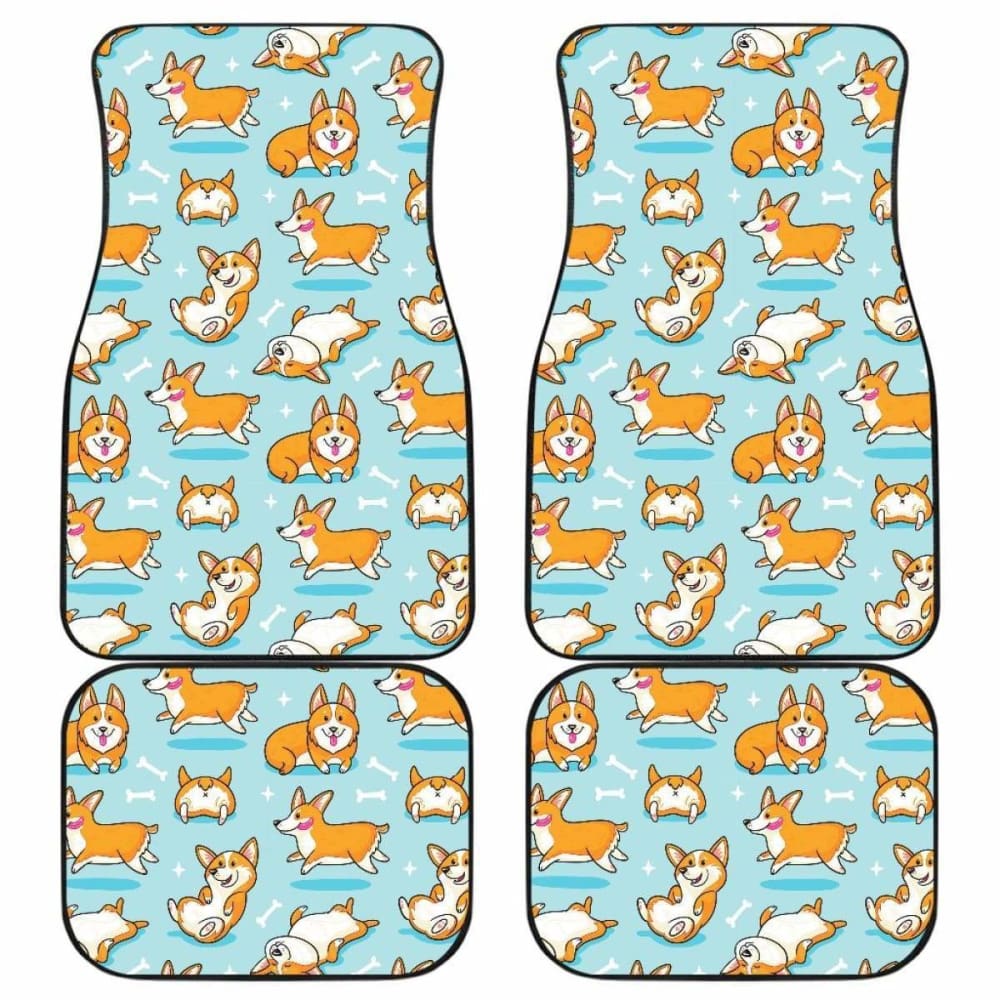 Pattern Corgi Dog Cute Car Floor Mats Amazing Gift 210101 - YourCarButBetter
