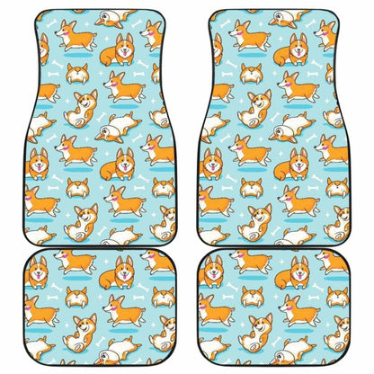 Pattern Corgi Dog Cute Car Floor Mats Amazing Gift 210101 - YourCarButBetter