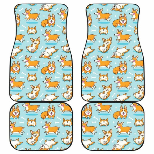 Pattern Corgi Dog Cute Car Floor Mats Amazing Gift 210101 - YourCarButBetter