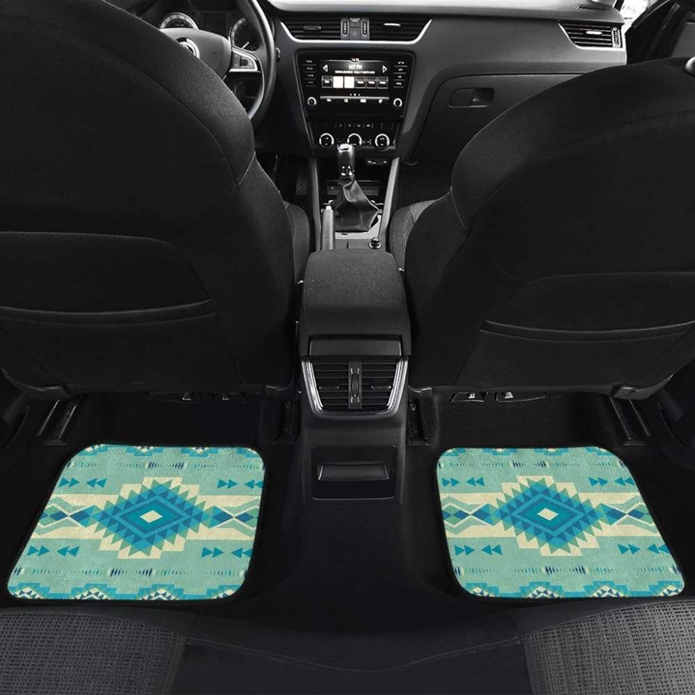 Pattern Ethnic Native Front And Back Car Mats 093223 - YourCarButBetter
