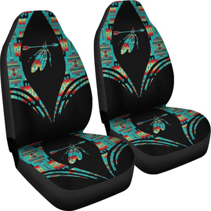 Pattern Feather Native American Car Seat Cover 093223 - YourCarButBetter