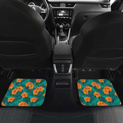 Pattern Flower Tropical Car Floor Mats Amazing Gift 210101 - YourCarButBetter