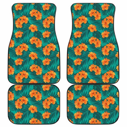 Pattern Flower Tropical Car Floor Mats Amazing Gift 210101 - YourCarButBetter