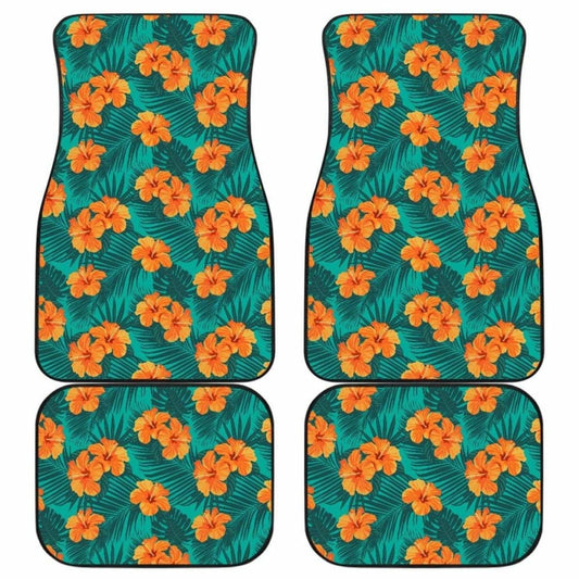 Pattern Flower Tropical Car Floor Mats Amazing Gift 210101 - YourCarButBetter