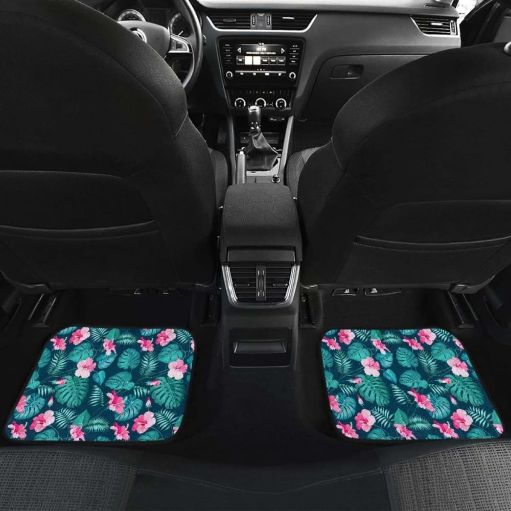 Pattern Flower Tropical Summer Car Floor Mats 210101 - YourCarButBetter