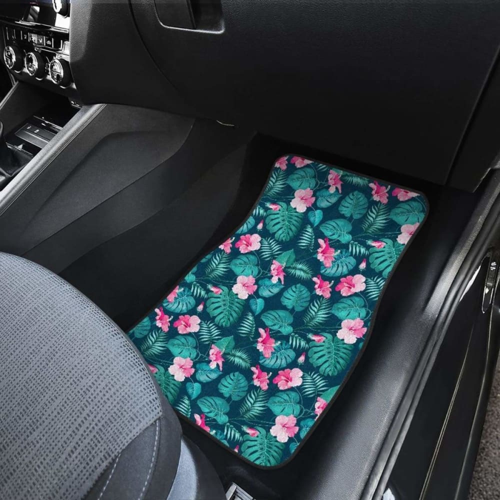 Pattern Flower Tropical Summer Car Floor Mats 210101 - YourCarButBetter