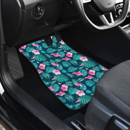 Pattern Flower Tropical Summer Car Floor Mats 210101 - YourCarButBetter