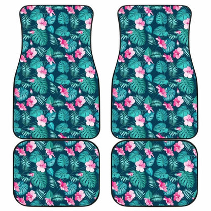 Pattern Flower Tropical Summer Car Floor Mats 210101 - YourCarButBetter