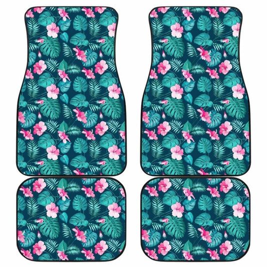 Pattern Flower Tropical Summer Car Floor Mats 210101 - YourCarButBetter