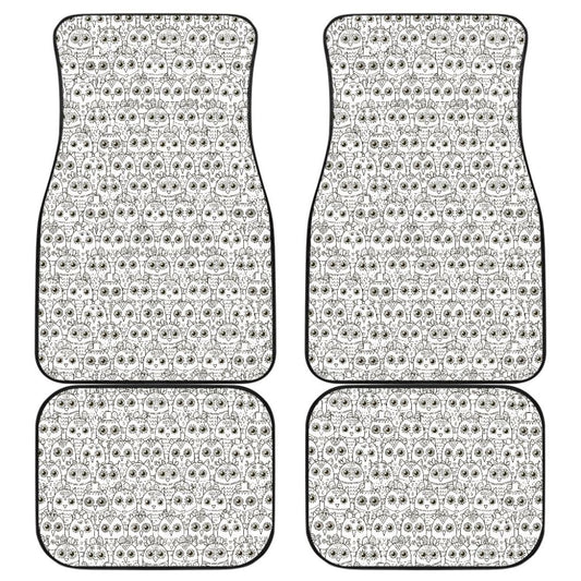Pattern Owl Doodle Car Floor Mats Amazing Gift 210101 - YourCarButBetter