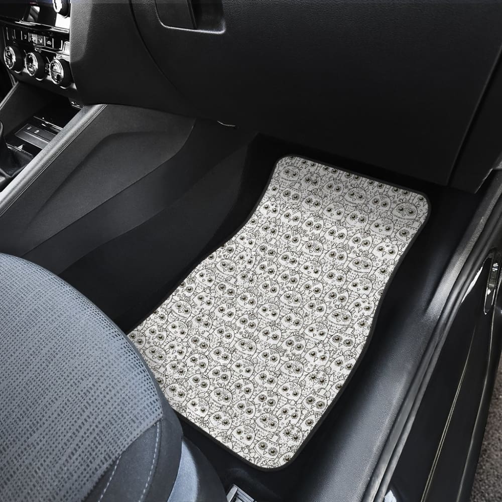Pattern Owl Doodle Car Floor Mats Amazing Gift 210101 - YourCarButBetter