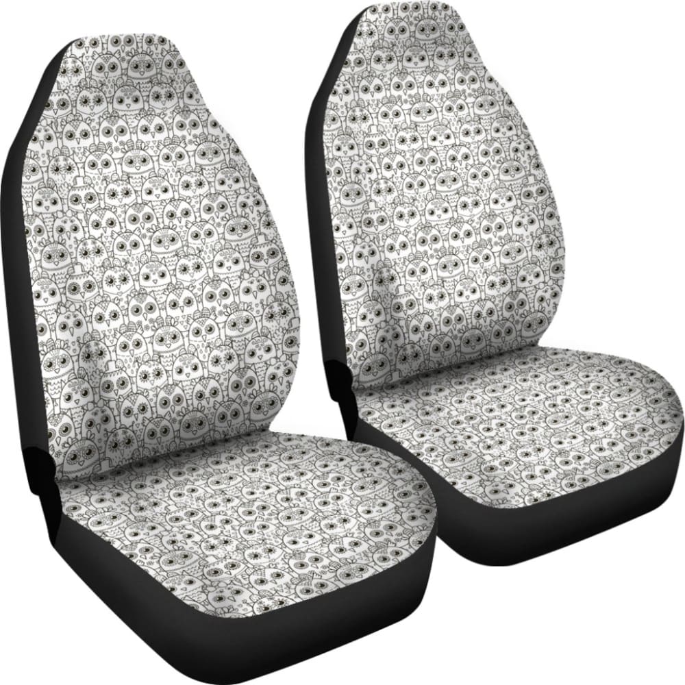Pattern Owl Doodle Car Seat Covers Amazing Gift 210101 - YourCarButBetter