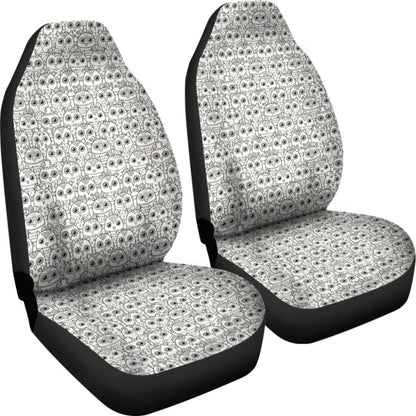 Pattern Owl Doodle Car Seat Covers Amazing Gift 210101 - YourCarButBetter