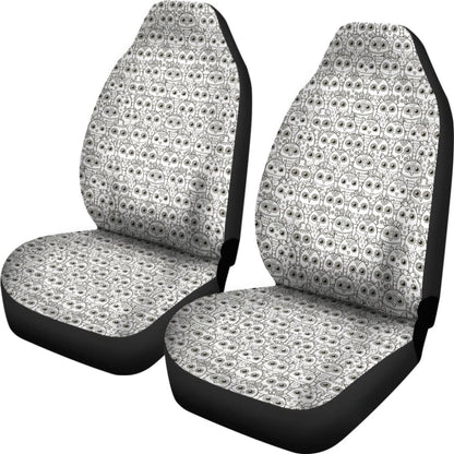 Pattern Owl Doodle Car Seat Covers Amazing Gift 210101 - YourCarButBetter
