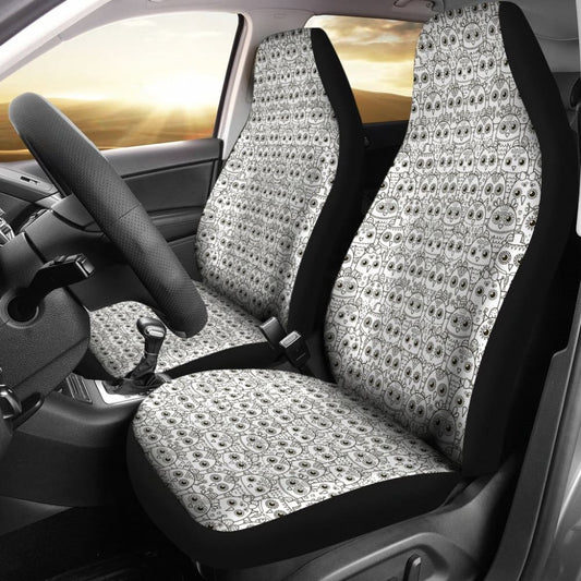 Pattern Owl Doodle Car Seat Covers Amazing Gift 210101 - YourCarButBetter
