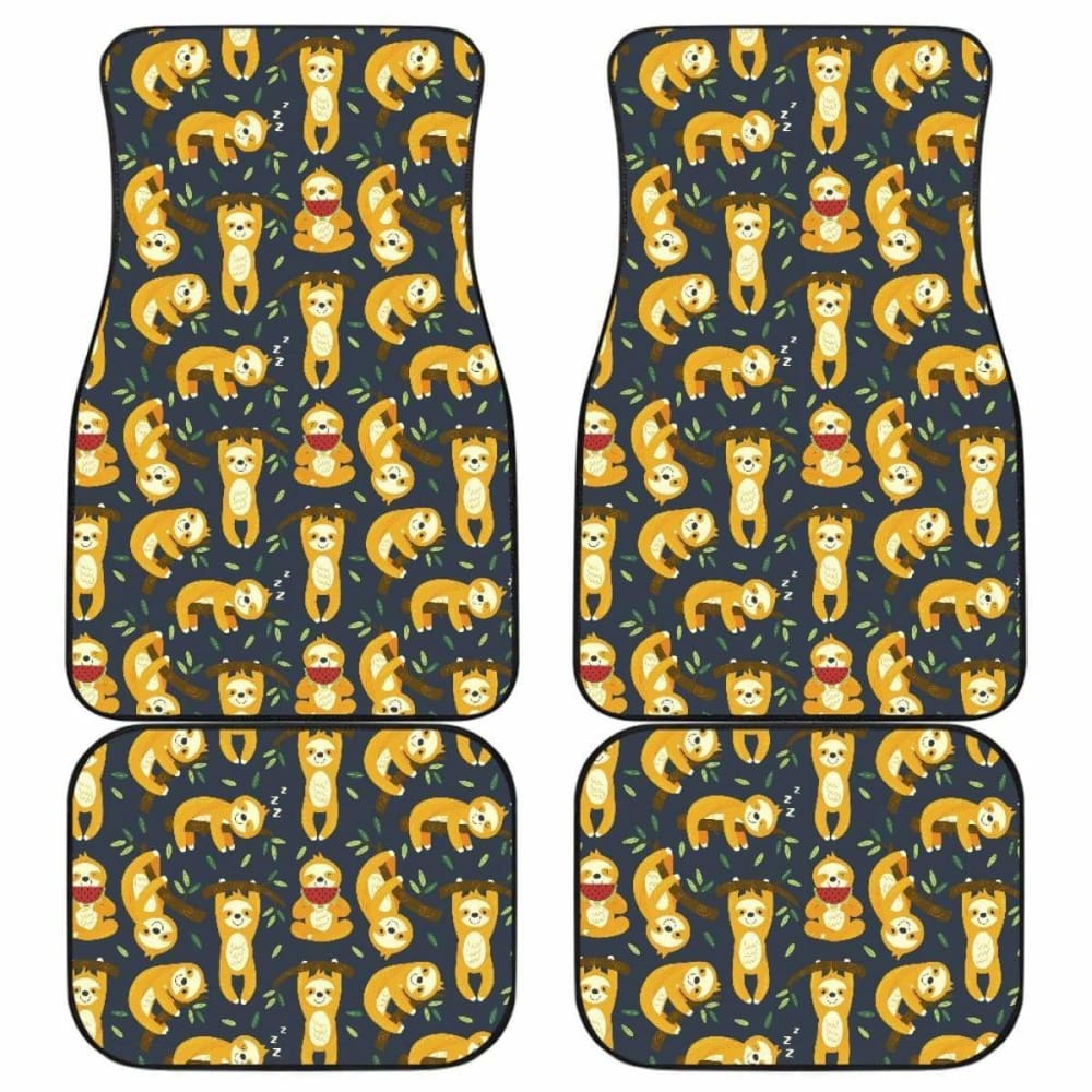 Pattern Sloth Cute Car Floor Mats Amazing Gift 211002