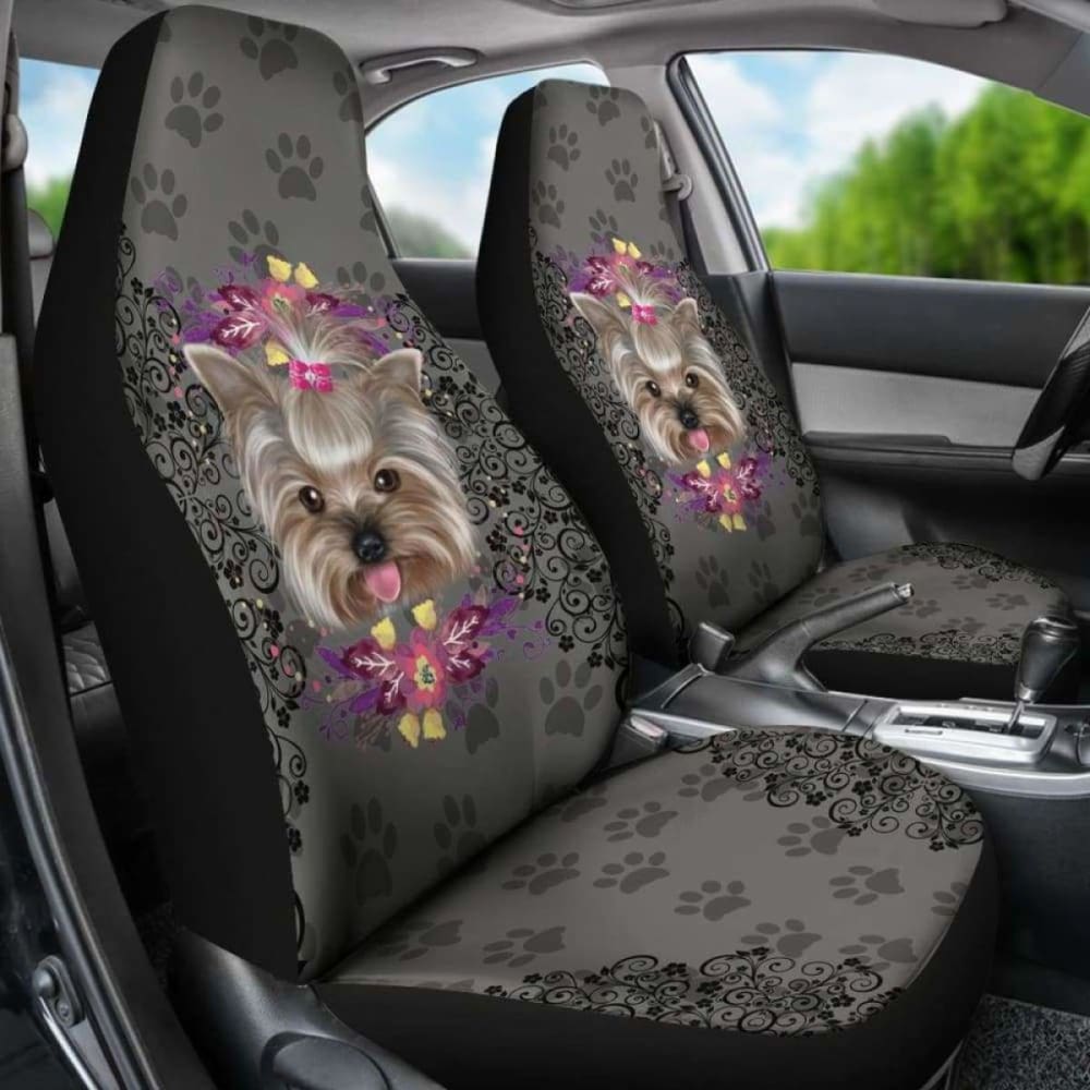 Paw Yorkie Car Seat Covers 161012