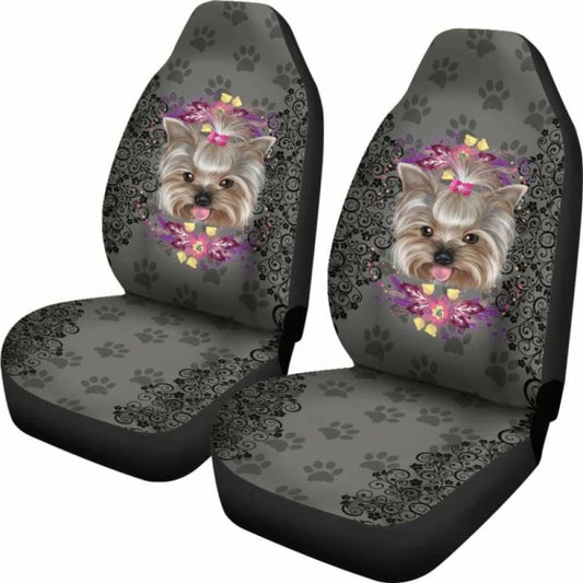 Paw Yorkie Car Seat Covers 161012