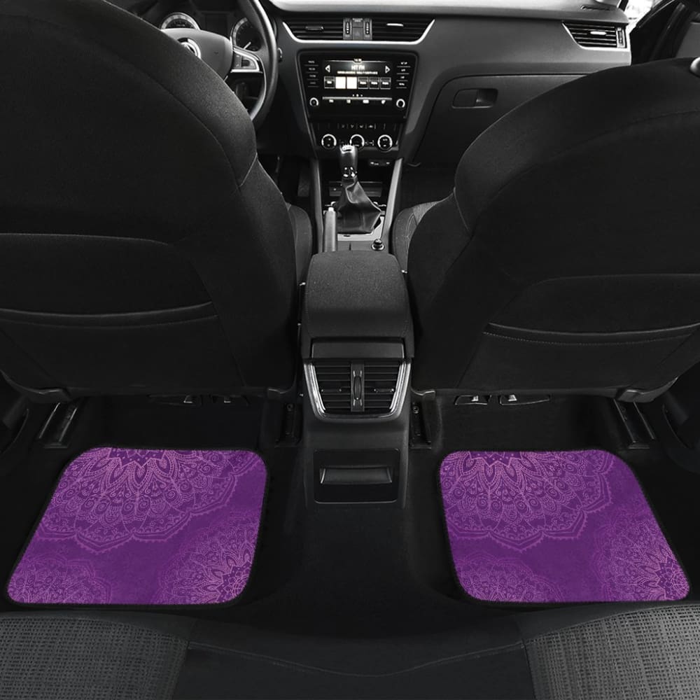 Peach Pink & Purple Gradient Mandalas Car Floor Mats 093223 - YourCarButBetter