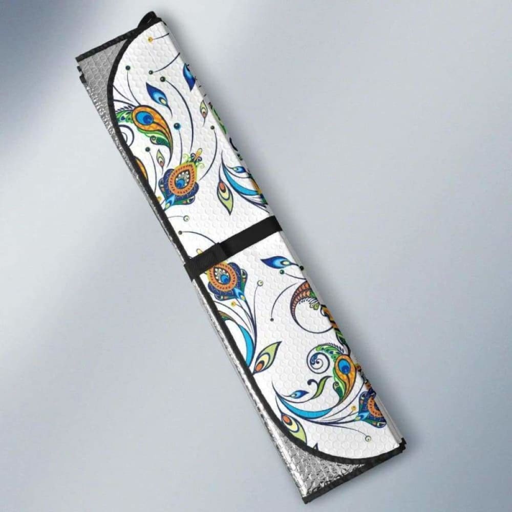 Peacock Feather Pattern Car Auto Sun Shades 085424 - YourCarButBetter