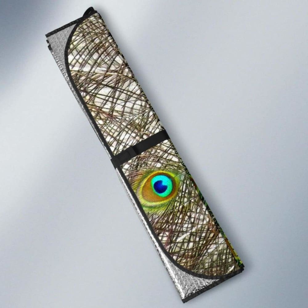 Peafowl Blue Peafowl Peacock 4K Car Sun Shade 085424 - YourCarButBetter