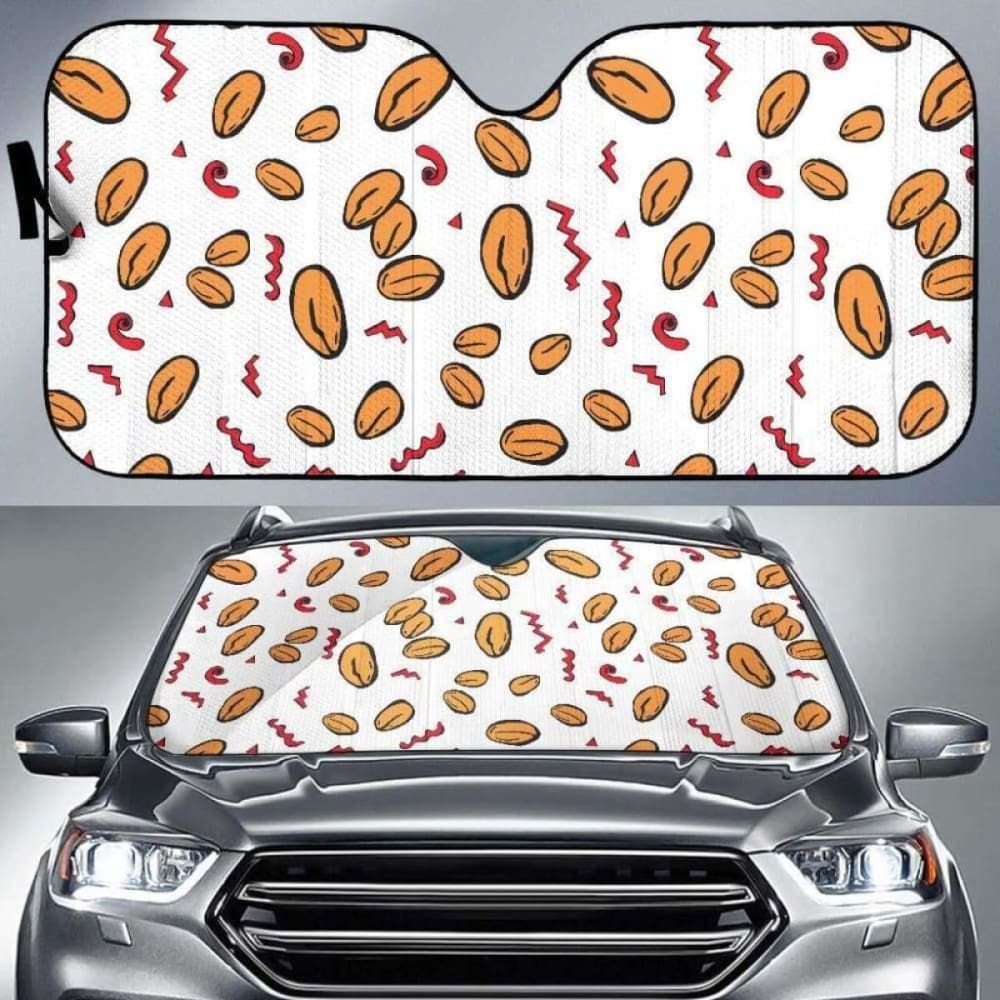 Peanuts Pattern Background Car Auto Sun Shades 103406 - YourCarButBetter