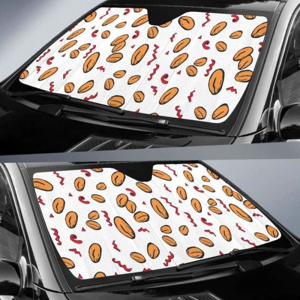 Peanuts Pattern Background Car Auto Sun Shades 103406 - YourCarButBetter