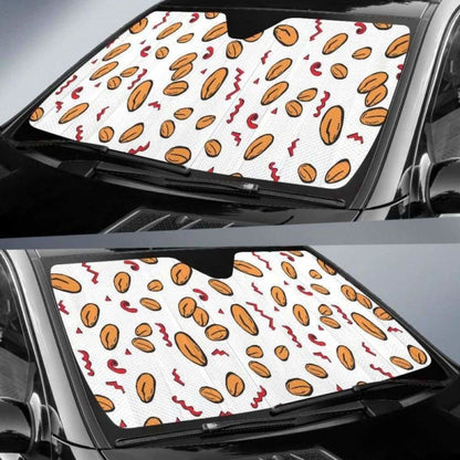 Peanuts Pattern Background Car Auto Sun Shades 103406 - YourCarButBetter