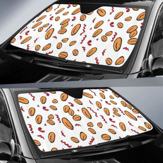 Peanuts Pattern Background Car Auto Sun Shades 103406 - YourCarButBetter
