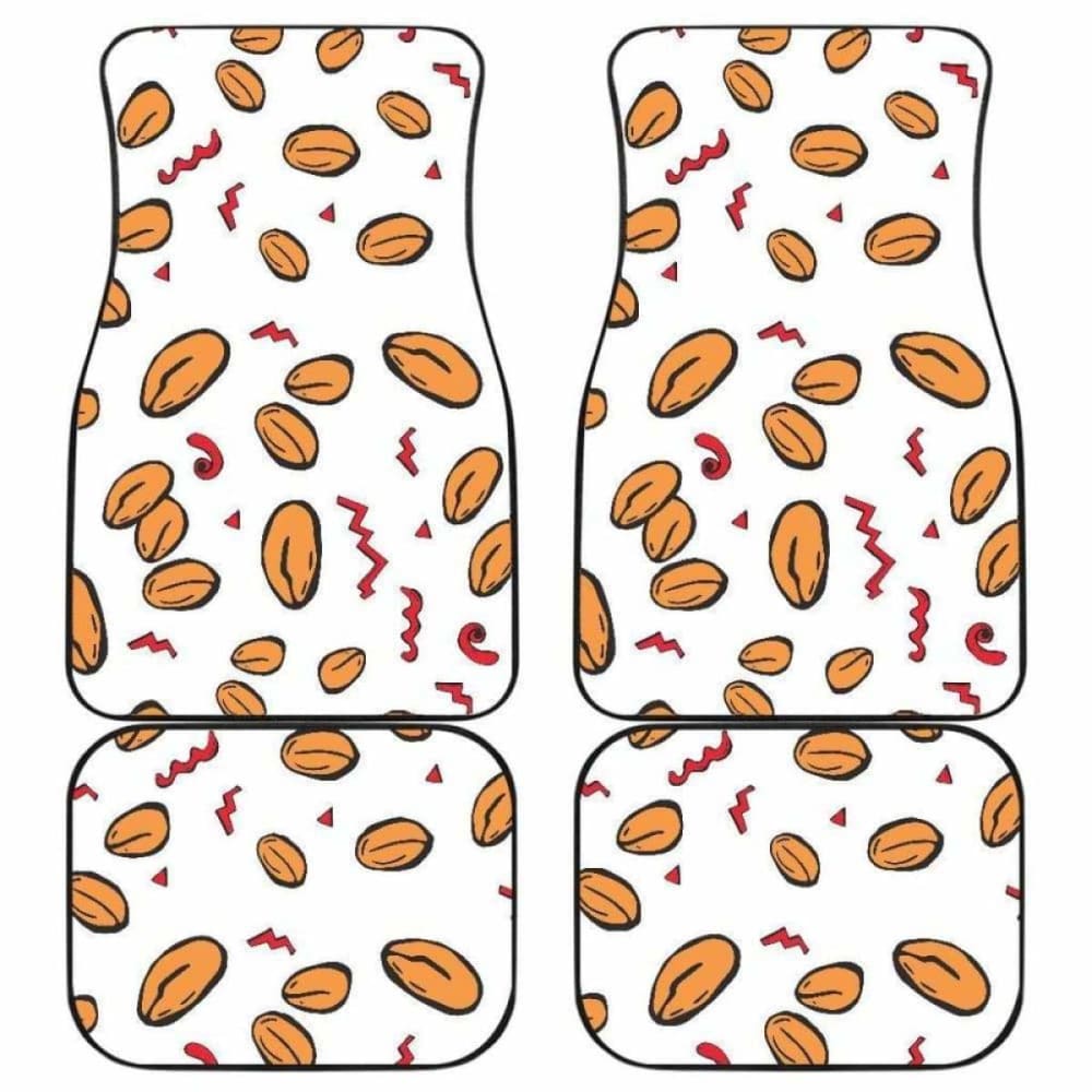 Peanuts Pattern Background Front And Back Car Mats 103406 - YourCarButBetter
