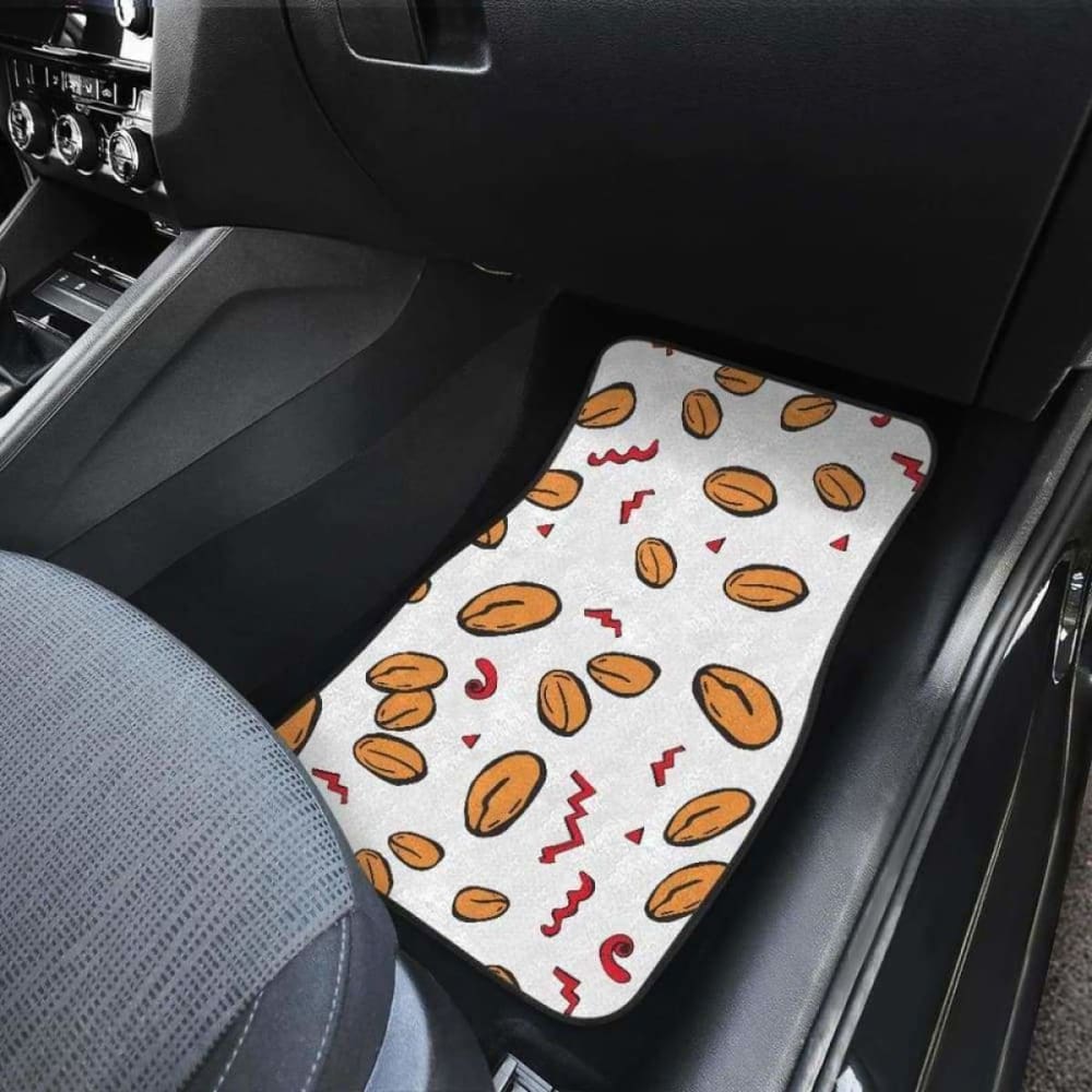 Peanuts Pattern Background Front And Back Car Mats 103406 - YourCarButBetter