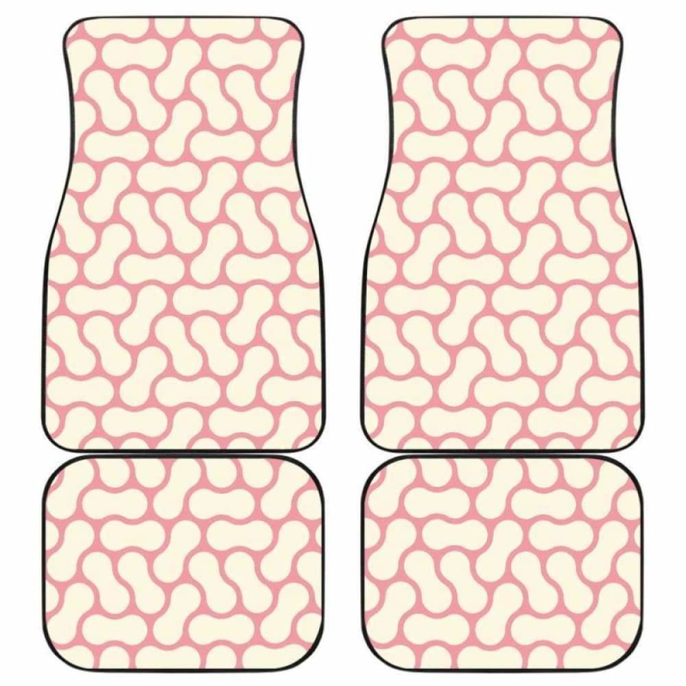 Peanuts Texture Pattern Front And Back Car Mats 103406 - YourCarButBetter