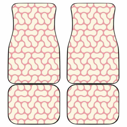 Peanuts Texture Pattern Front And Back Car Mats 103406 - YourCarButBetter