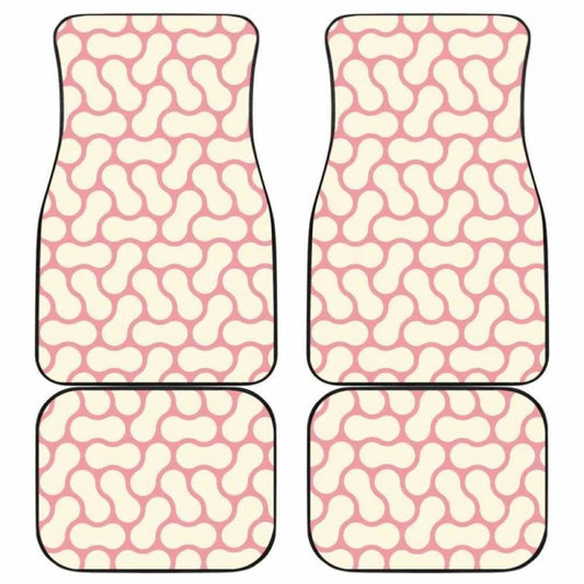 Peanuts Texture Pattern Front And Back Car Mats 103406 - YourCarButBetter