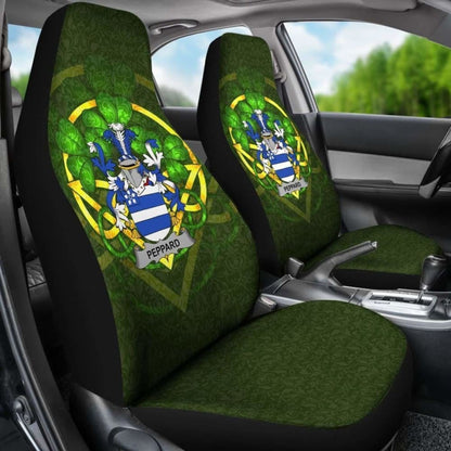 Peppard Ireland Car Seat Cover Celtic Shamrock (Set Of Two) 154230 - YourCarButBetter