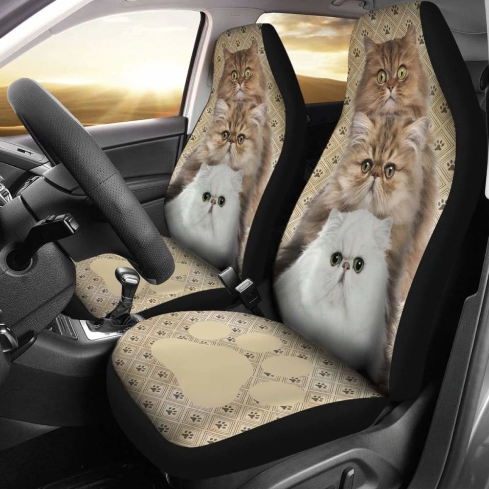 Persian Cat Car Seat Covers Funny Seat Covers For Car 112428 - YourCarButBetter