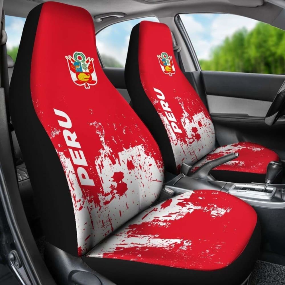 Peru Car Seat Covers Smudge Style 15 221205 - YourCarButBetter