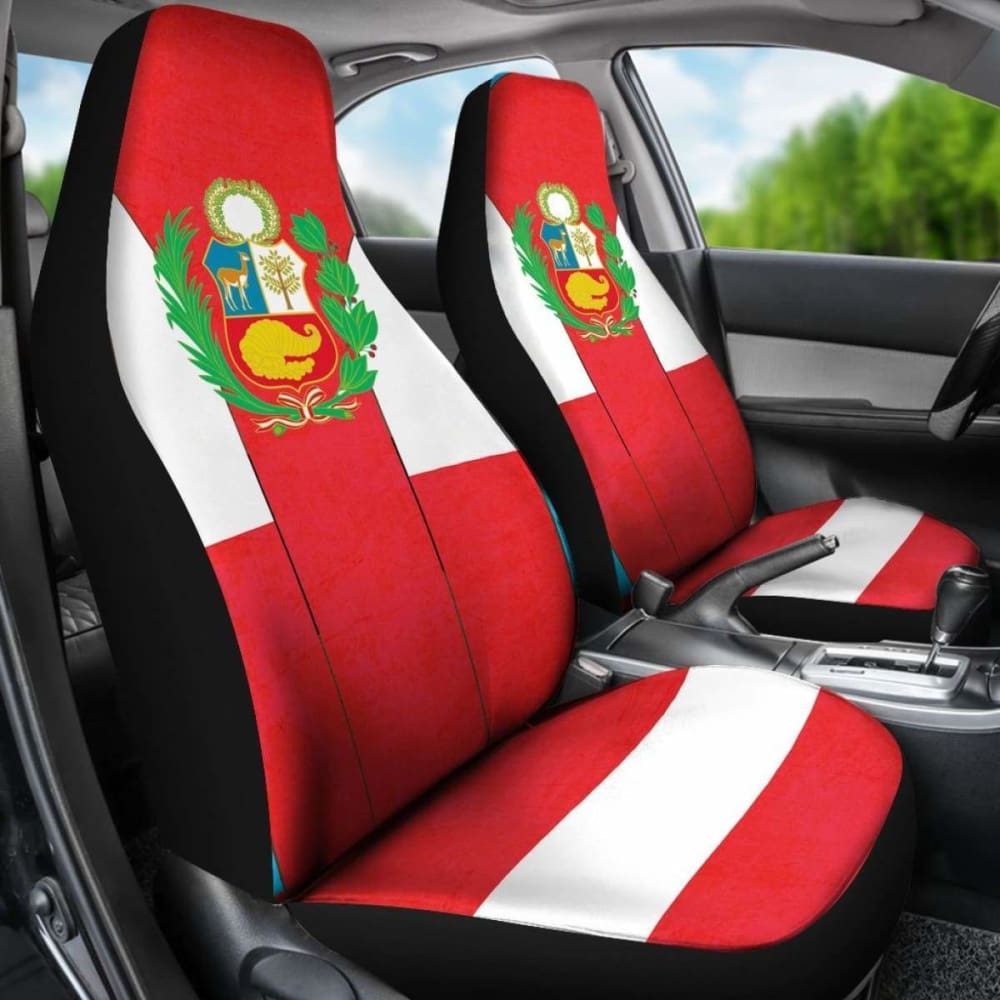 Peru Flag Car Seat Cover 2 221205 - YourCarButBetter