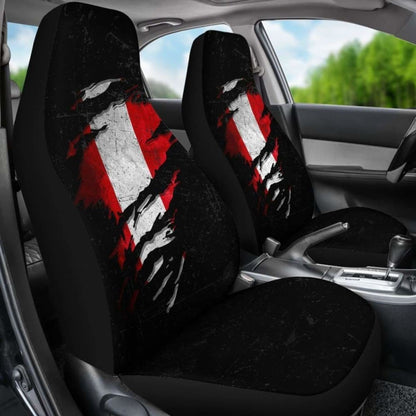 Peru In Me Car Seat Covers - Special Grunge Style (Set Of Two) 232125 - YourCarButBetter
